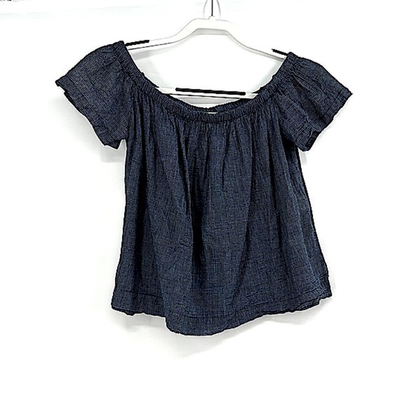 Cloth and stone gingham blouse size small - Picture 1 of 8